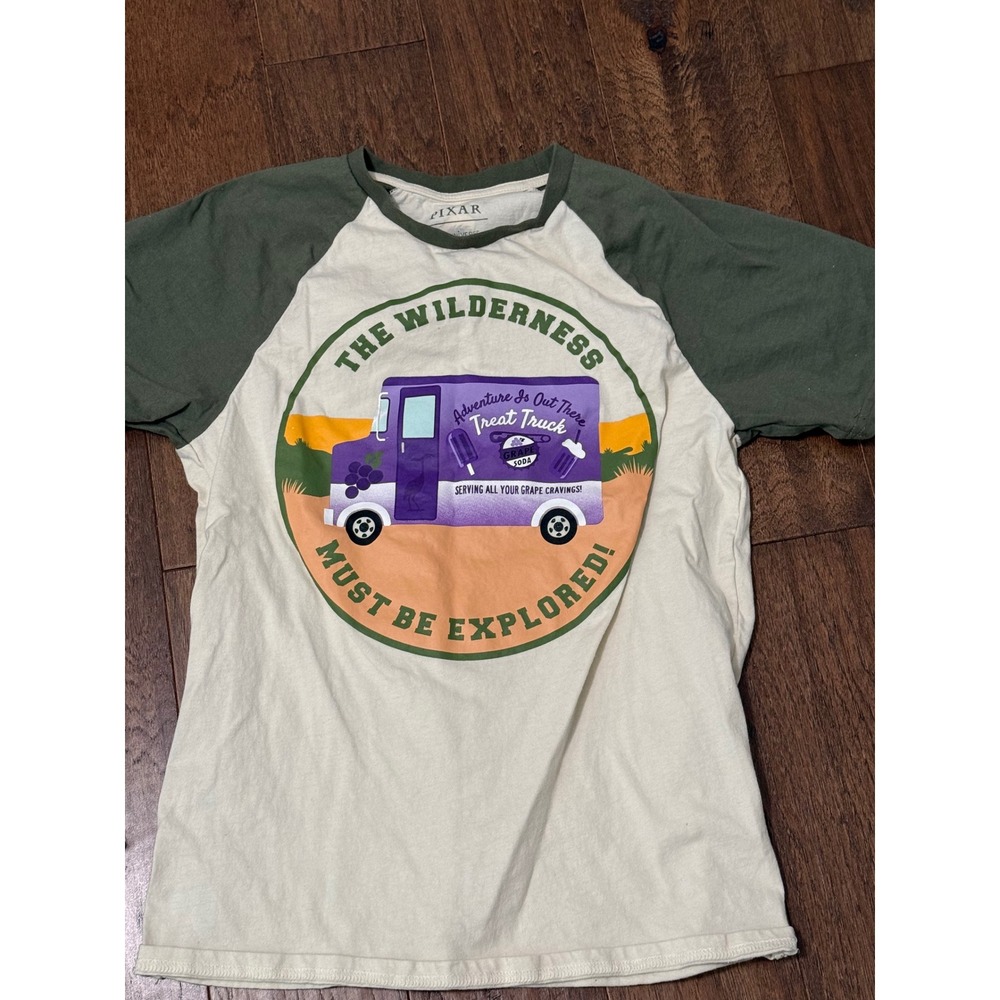 Disney Pixar Up Russell Wilderness Explorer Raglan Tee BoxLunch Our Universe XS